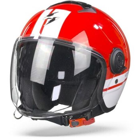 Motosiklet dəbilqəsi SCORPION EXO CITY STRADA Red-White-White – Bakı – ucuztap.az