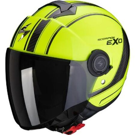 Motosiklet dəbilqəsi SCORPION EXOCITY SCOOT Neon Yellow-Black – Bakı – ucuztap.az