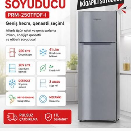 Soyuducu Premier PRM 250 TFDF/I – Xırdalan – ucuztap.az