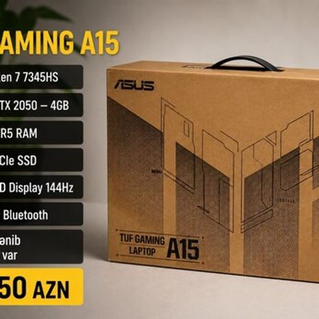 Asus TUF A15 R7 7345HS – Noutbuklar və Netbuklar – ucuztap.az
