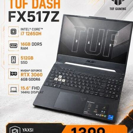 Asus Tuf Dash Gaming i7 12650H – Noutbuklar və Netbuklar – ucuztap.az