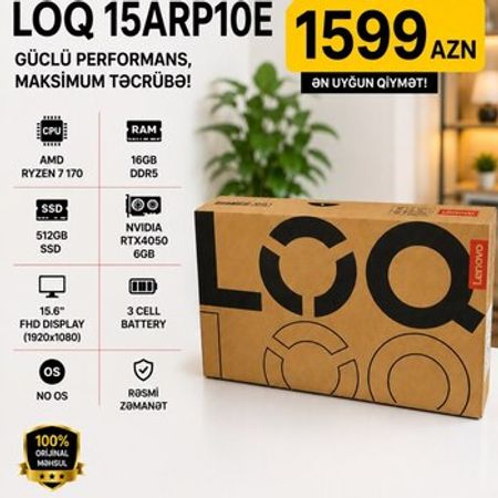 Lenovo LOQ R7 170 RTX4050 – Bakı – ucuztap.az