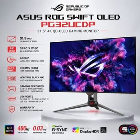 ASUS ROG Swift OLED PG32UCDP – Bakı – ucuztap.az