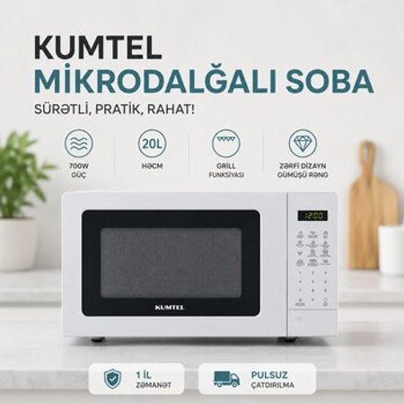 Mikrodalğalı soba Kumtel HM20-02 – Xırdalan – ucuztap.az