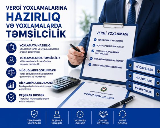 Vergi yoxlamalarına hazırlıq və yoxlamalarda təmsilçilik – Bakı – ucuztap.az