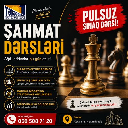 Şahmat hazırlığı – Bakı – ucuztap.az
