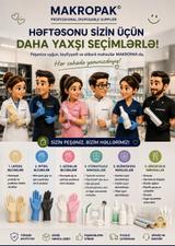 Makropak - birdəfəlik məhsullar (reklam posteri)