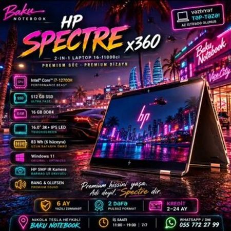 HP SPECTRE x360 — PREMIUM edition – Noutbuklar və Netbuklar – ucuztap.az