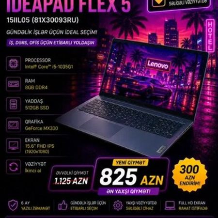 Lenovo IdeaPad Flex 5 – Noutbuklar və Netbuklar – ucuztap.az