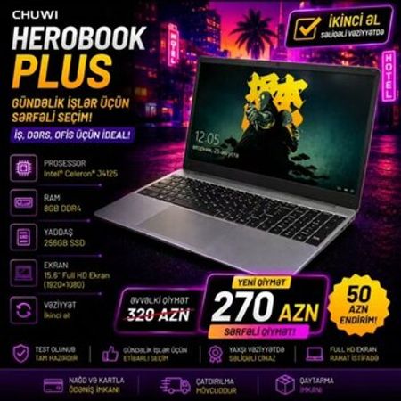 CHUWI Herobook PLUS – Noutbuklar və Netbuklar – ucuztap.az