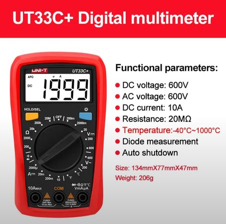 Multimetr UNI-T UT33C – Bakı – ucuztap.az