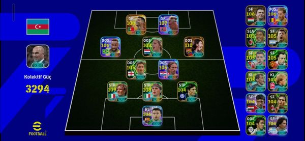 EFootball 3294 Kg 300 oyuncu 22 forma 15 TD – Astara – ucuztap.az
