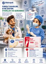 Pudrasız steril və qeyri-steril lateks əlcəklər