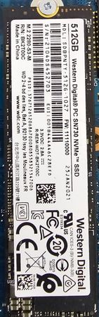 SSD 512GB — Western Digital PC SN730 (Çox sürətli) – Gəncə – ucuztap.az