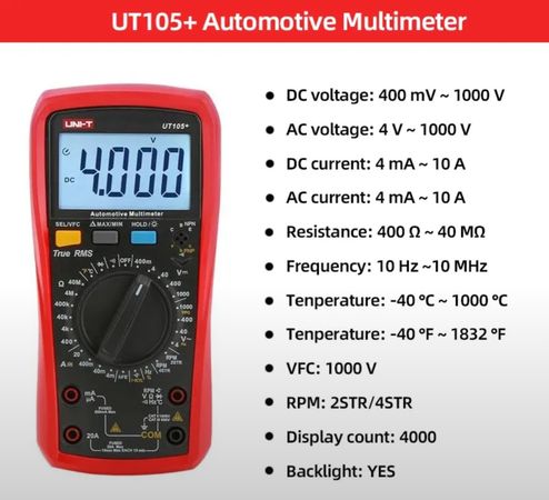 Multimetr UNI-T UT105 – Bakı – ucuztap.az