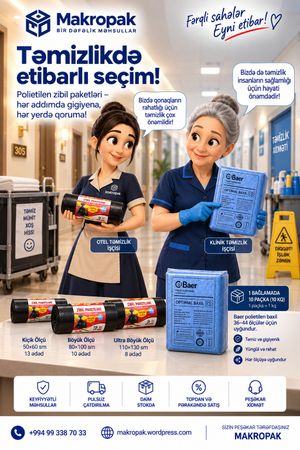Polietilen baxil və zibil paketləri sifarişi – Bakı – ucuztap.az