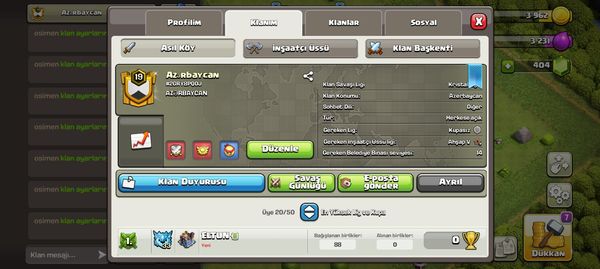 Clash of clans klanı – Qəbələ – ucuztap.az