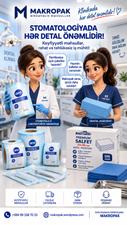 Sterilizasiya paketləri və premium masa üstü salfetlər