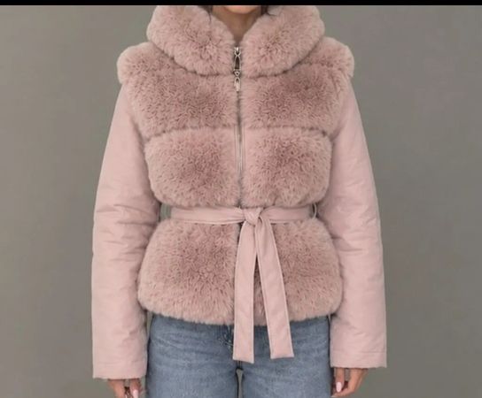 Dəri kurtka xanım üçün — Ölçü: 38, Çəhrayı – Bakı – ucuztap.az