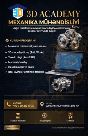 Mexanika Mühəndisliyi – Sumqayıt – ucuztap.az