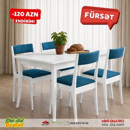 Mini Quatro stol stul dəsti super Endirimlə – Bakı – ucuztap.az
