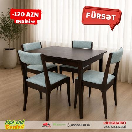 Mini Quatro stol stul dəsti super Endirimlə – Bakı – ucuztap.az