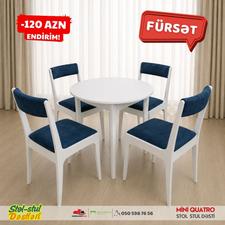 Mini Quatro stol stul dəsti (yumuru) Endirimlə