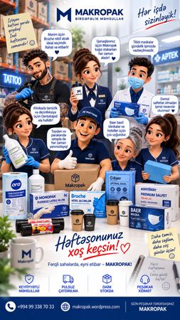 Makropak - birdəfəlik tibbi məhsullar – Bakı – ucuztap.az