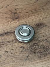 Silver frisbee fidget spinner