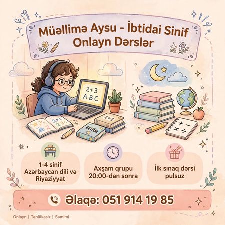Online məşğələ keçirəm – Cəlilabad – ucuztap.az