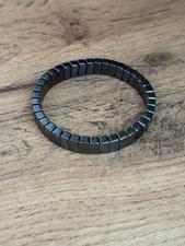 Chrome bracelet fidget keychain
