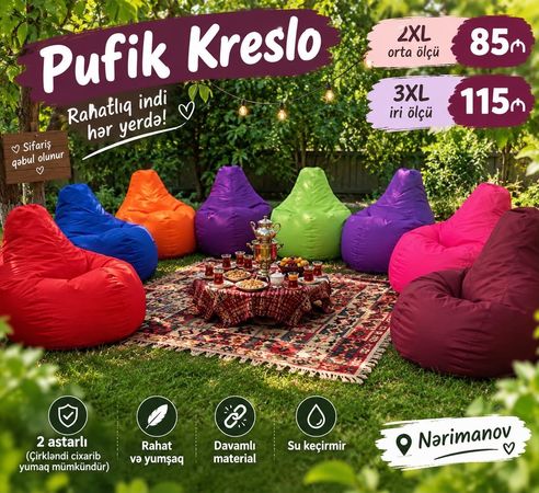 Kreslo, Dəri, Qırmızı – Bakı – ucuztap.az