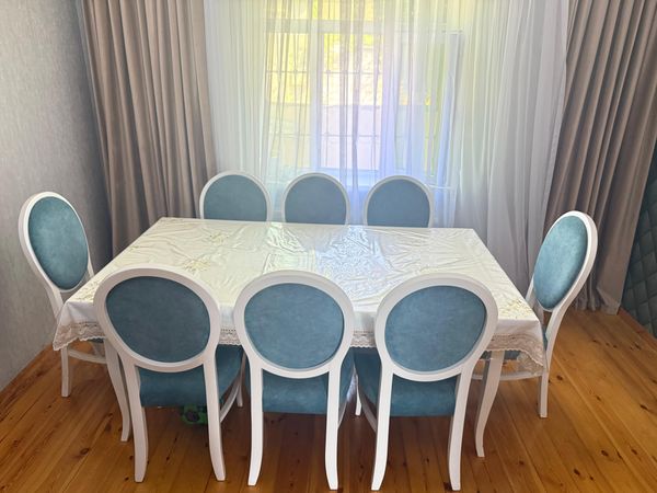 Qonaq otağı dəsti – masa və 8 ədəd stul – Mebel və interyer – Bakı – ucuztap.az
