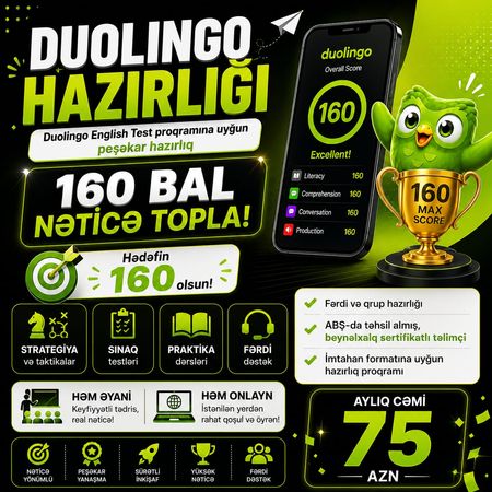 Duolingo İmtahanına Hazırlıq – Bakı – ucuztap.az