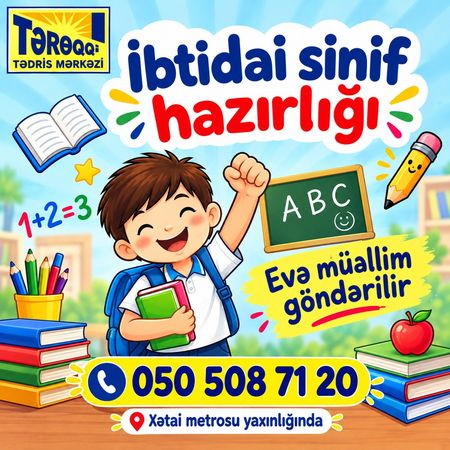 İbtidai sinif hazırlığı – Bakı – ucuztap.az