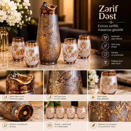 Qrafın və 4 ədəd badə – Xırdalan – ucuztap.az
