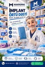 İkixalatlı implant örtü seti