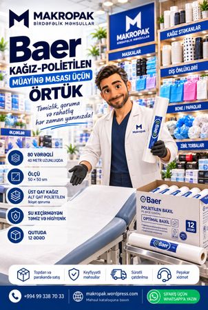 Baer kağız-polietilen müayinə masası üçün örtük – Bakı – ucuztap.az