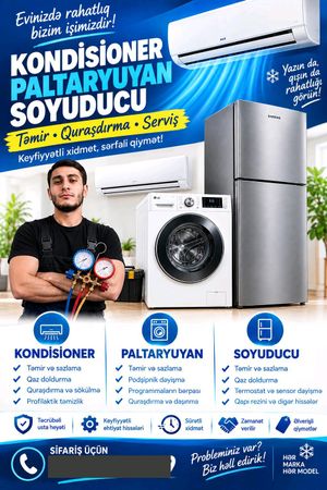 Paltaryuyan soyuducu ve kondisioner ustası – Bakı – ucuztap.az