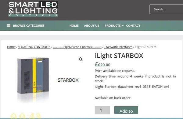 ILight Starbox CC0491100 İşıq İdarəetmə Cihazı (Yeni / Qutusunda) – Bakı – ucuztap.az