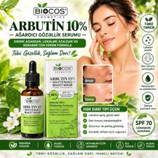 Arbutin 10% Üz Serumu – Ləkə Əleyhinə, Dəri Tonunu Bərabərləşdirən Serum