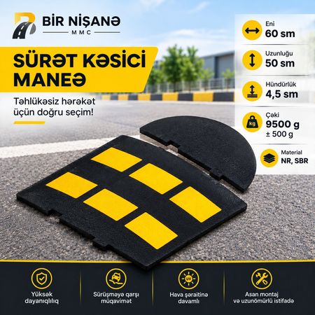 Trampilin - Sürət azaldıcı maneə – Təhlükəsizlik sistemlərinin qurulması – ucuztap.az