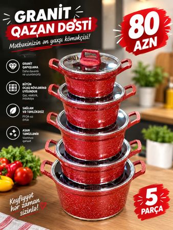 Granit Qazan Dəsti – Mətbəxinizin ən yaxşı köməkçisi – Bakı – ucuztap.az