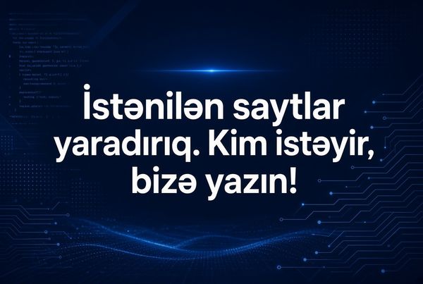 İstenilem sayt ve programin yaradilmasi – Bakı – ucuztap.az