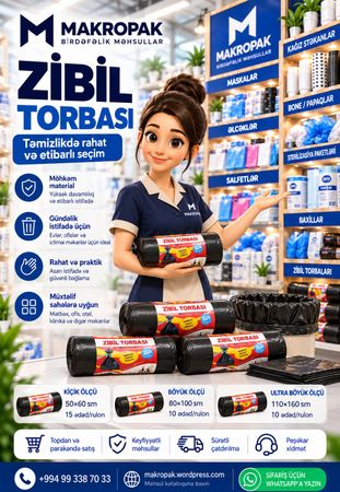 Zibil paketləri (müxtəlif ölçü) – Bakı – ucuztap.az