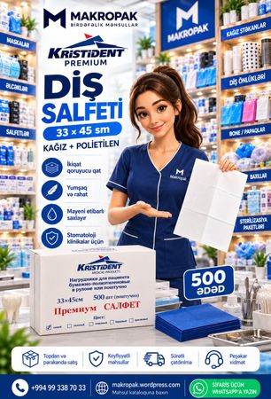 Stomatoloji premium salfetlər – Bakı – ucuztap.az