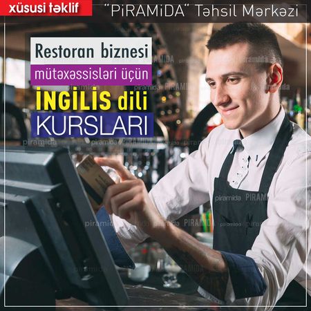 İngilis dili kursları restoran biznesi mütəxəssisləri üçün – Bakı – ucuztap.az