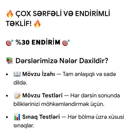 Online Hazırlıq Kursları – Bakı – ucuztap.az