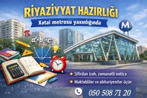 Xətai metrosu yaxınlığında riyaziyyat hazırlığı