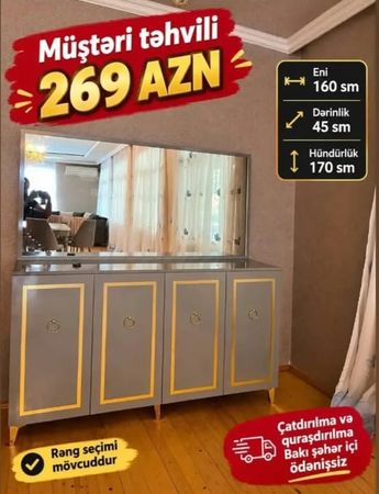 Güzgülü kamod – Mebel və interyer – Bakı – ucuztap.az